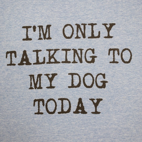 Crazy Dog T Shirts Womens Large Blue Dog Lovers Funny Graphic - Picture 2 of 10